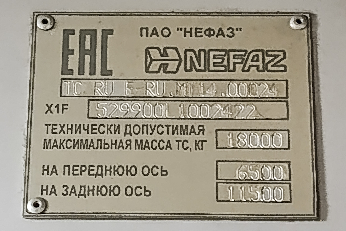 Башкортостан, НефАЗ-5299-30-56 № 6175