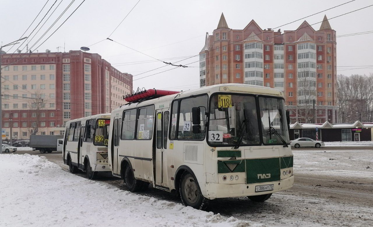 Томская область, ПАЗ-32054 № С 386 НТ 70
