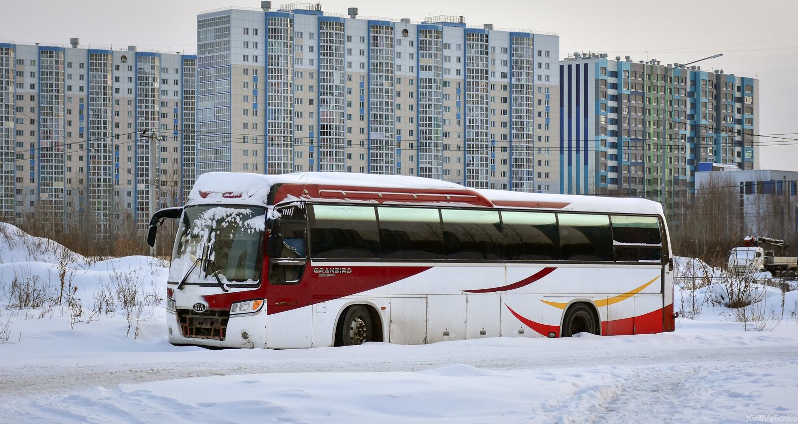 Новосибирская область, Kia Granbird Parkway (КВР) № О 414 ХМ 154; Новосибирская область &mdash; Автобусы без номеров