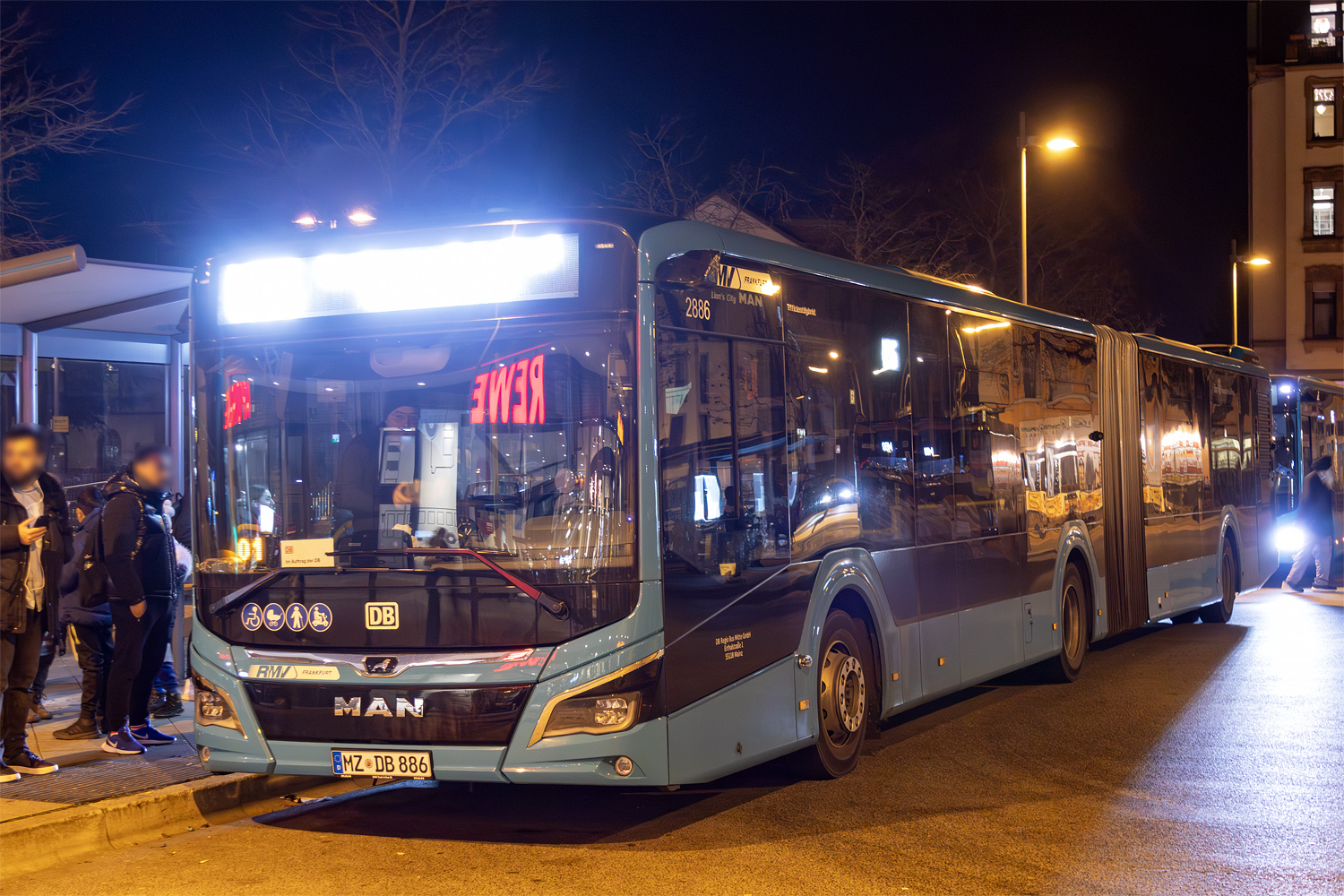 Рейнланд-Пфальц, MAN 18C Lion's City 18 NG360 EfficientHybrid № MZ-DB 886