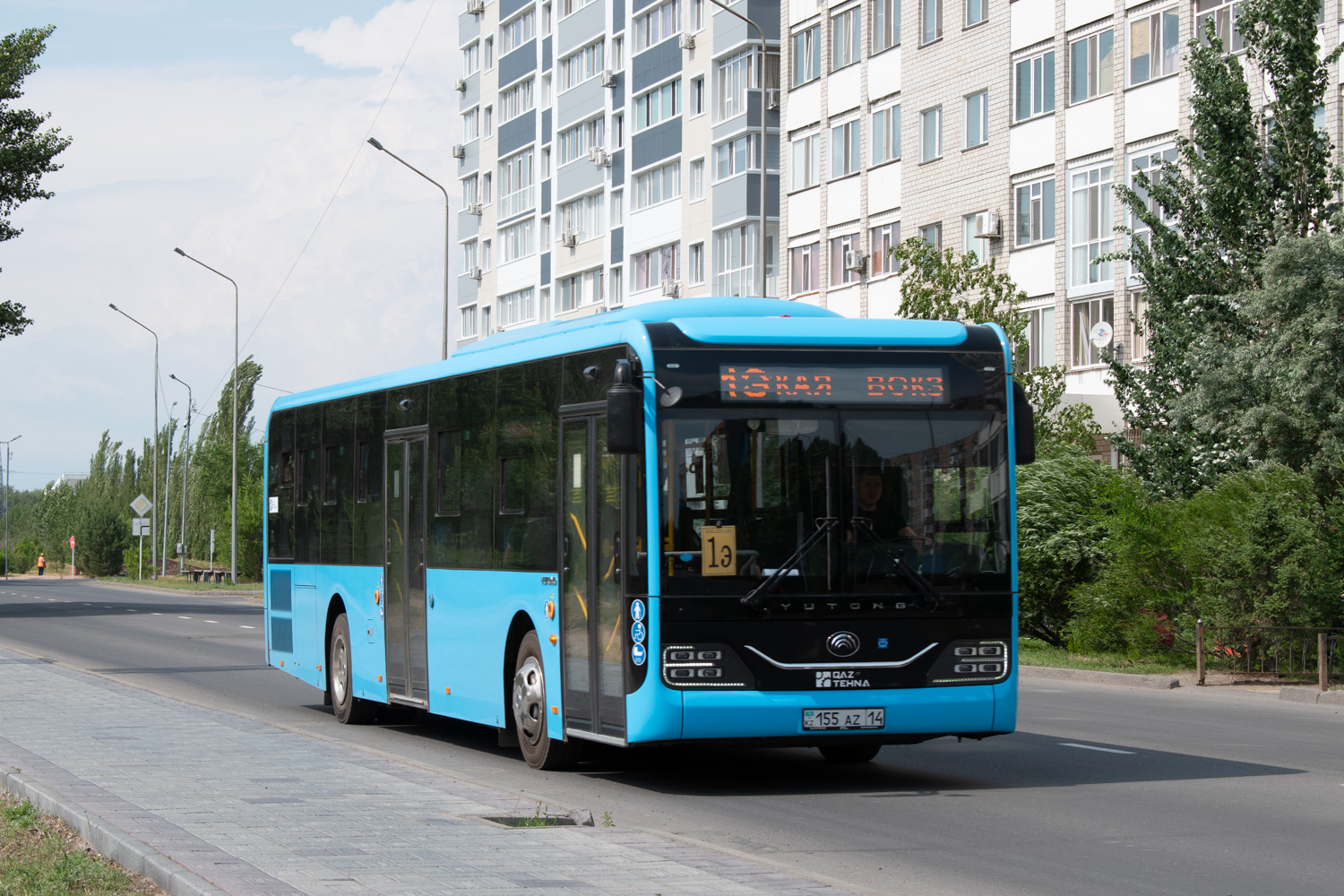 Павлодарская область, Yutong ZK6126HG (QazTehna) № 155 AZ 14